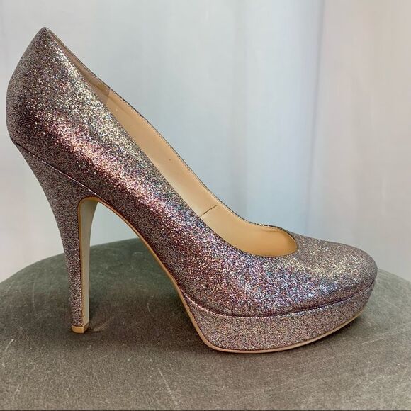 Enzo Angiolini Glitter multicoloured High Heels 10 - Picture 2 of 8